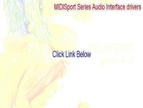 MIDISport Series Audio Interface drivers Key Gen [Instant Download]