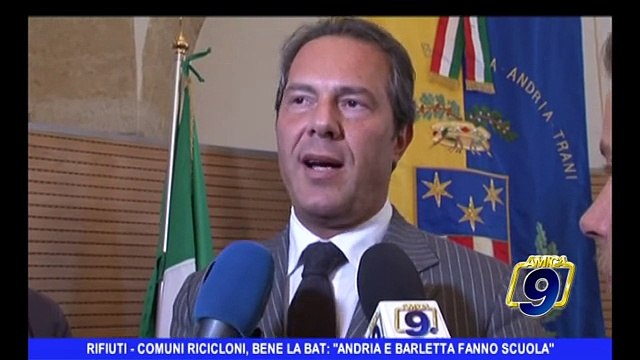 Rifiuti | Comuni Ricicloni, bene la Bat: Andria e Barletta fanno scuola