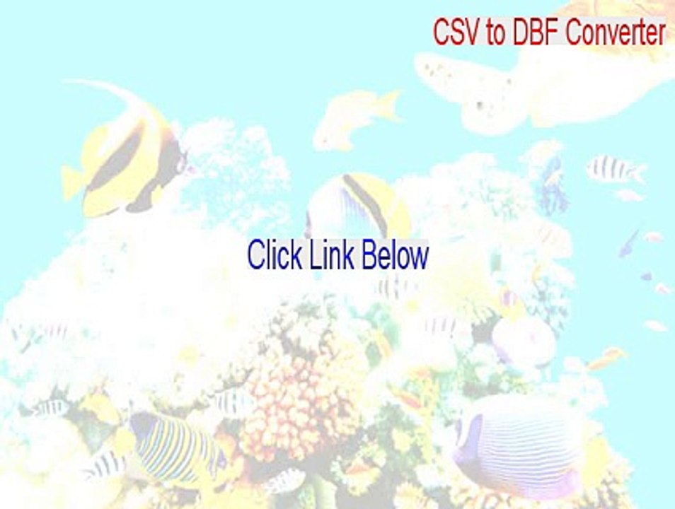 CSV to DBF Converter Crack [Legit Download]
