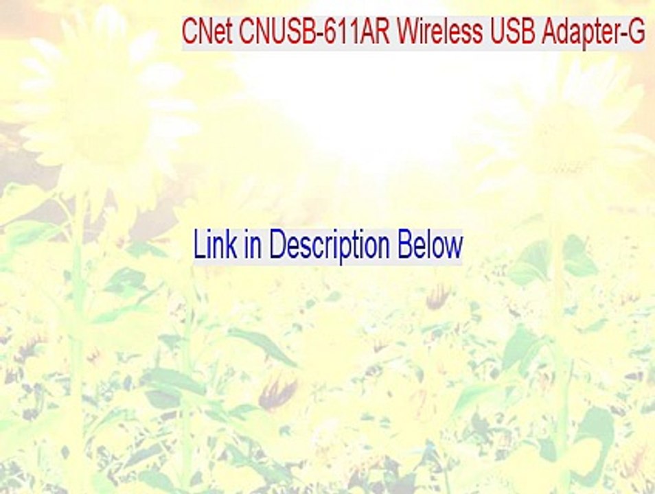 CNet CNUSB-611AR Wireless USB Adapter-G Key Gen [Download Here]