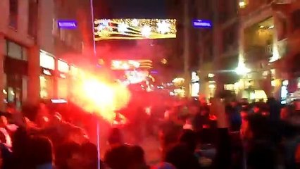 Kasımpaşa - TRABZONSPOR maçı öncesi İstiklal Caddesi 22 02 2015