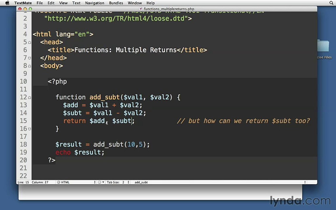 051- Multiple return values