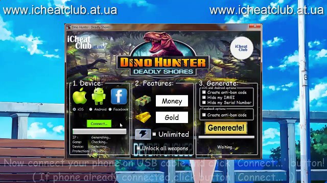 Dino Hunter: mortel Shores Générateur Ressources 2015 | argent, d'or et de l'énergie Français