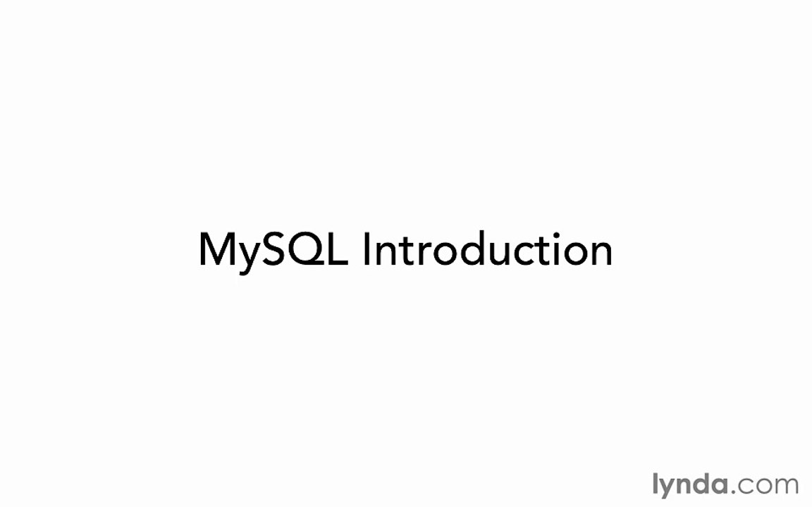 078- MySQL introduction