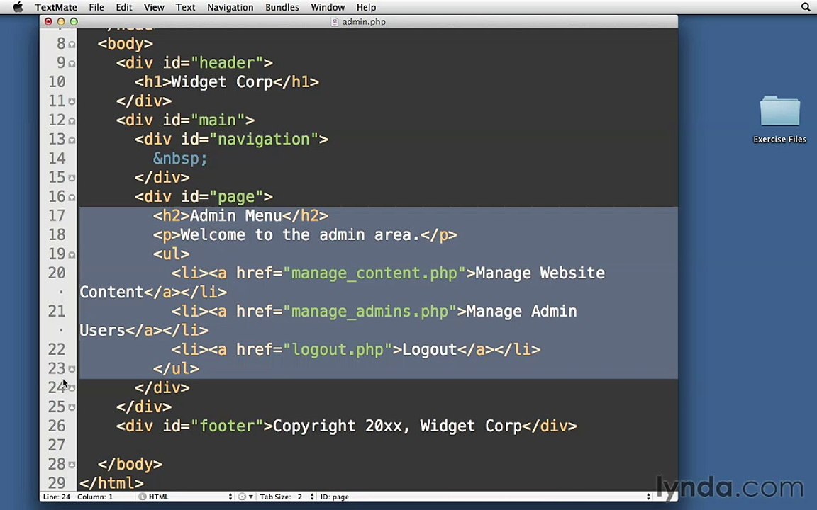 097- Creating and styling the first page