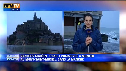 Saint-Malo - Fanny Agostini watered by a wave full live By BFM Tv