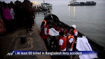 At least 60 dead as Bangladesh ferry sinks after collision