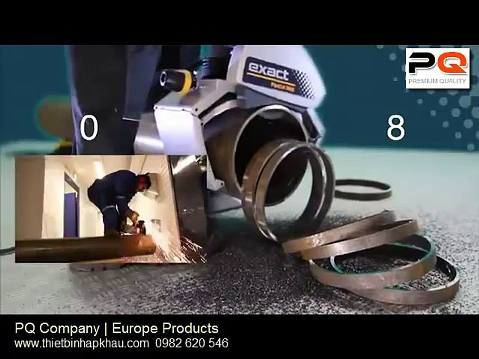 Máy cắt ống xoay tròn, chuyên dụng cắt ống dầu khí. Máy cắt orbital www.thietbinhapkhau.com