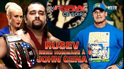 RTL9 RAW RUSEV REND HOMMAGE A JOHN CENA