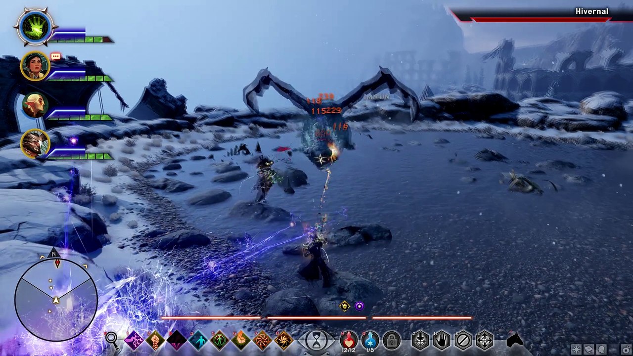 Dragon Age Inquisition Dragon Fight Hivernal