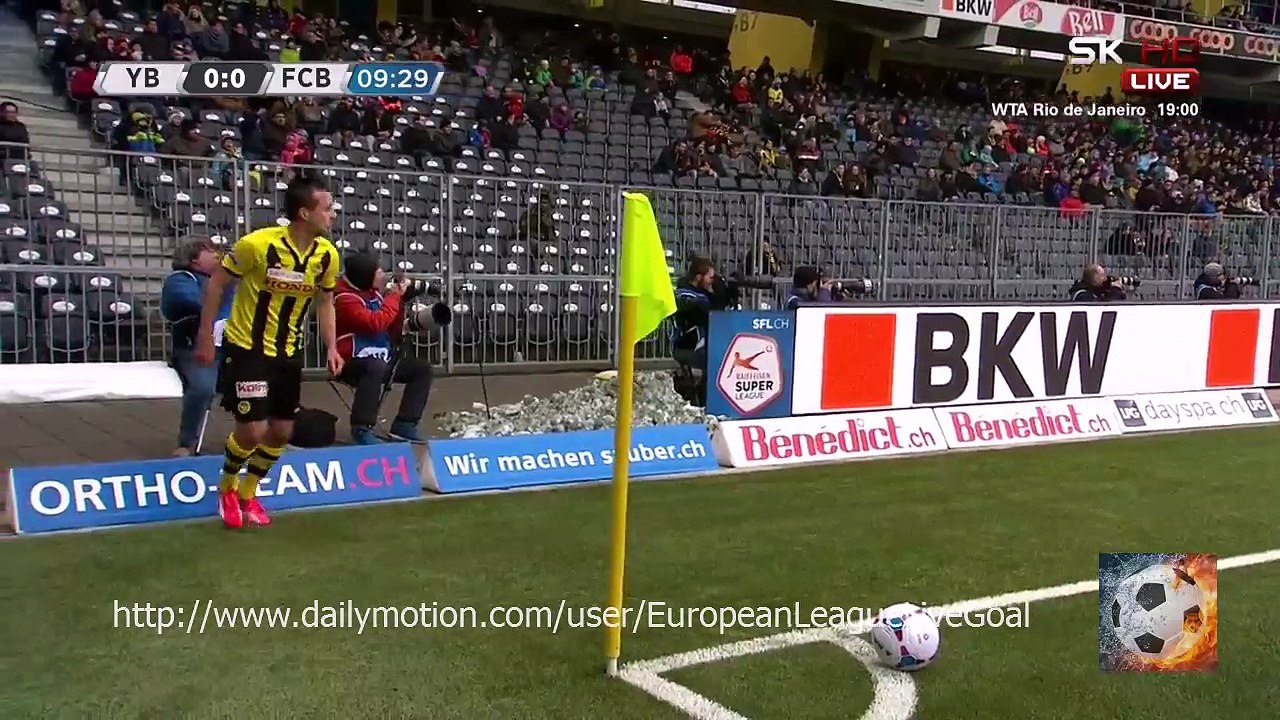 Alexander Gerndt 1:0 | Young Boys - Basel 22.02.2015 HD