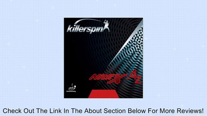 Killerspin Nitrx-4z Table Tennis Rubber Review