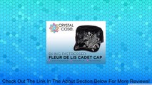 Crystal Case Womens Cotton Rhinestone Fleur de Lis Cadet Cap Hat Review