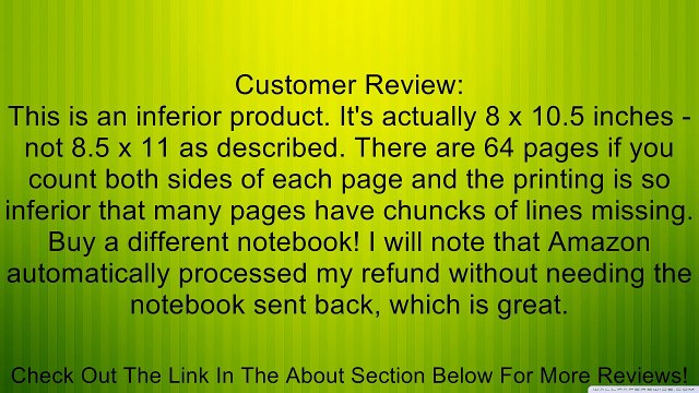 Generic MSB-12 Standard Wire-Bound Manuscript Book 12 Stave, 64 Pages Review