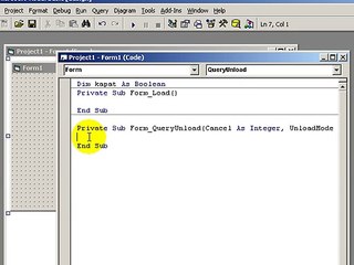 Visual Basic Form Close Button