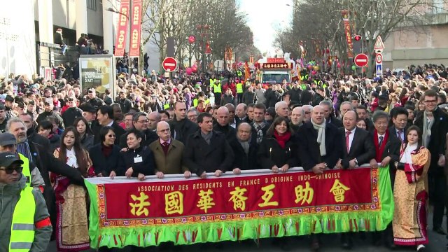 Paris célèbre le nouvel an chinois sous le signe de la chèvre