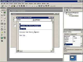 Visual Basic Screen Active Control