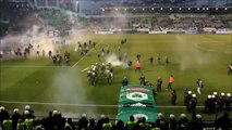 Veja confusão antes do jogo Panathinaikos e Olympiacos