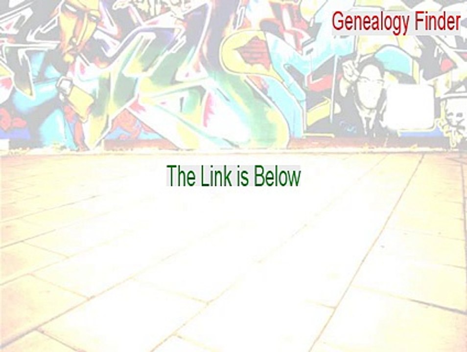 Genealogy Finder Full - Download Now 2015