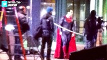 Batman v Superman - Henry Cavill Suited Up & Flying!