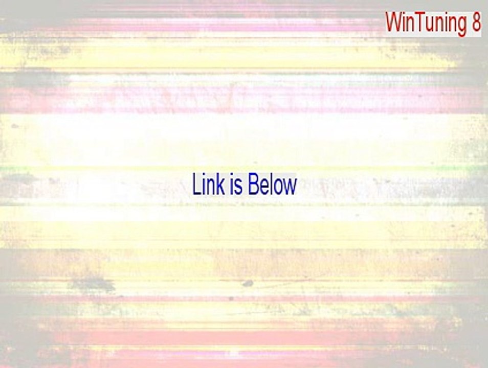 WinTuning 8 Free Download - Legit Download