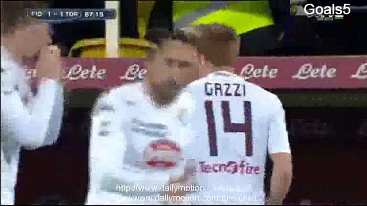 Giuseppe Vives Goal Fiorentina 1 - 1 Torino Serie A 22-2-2015