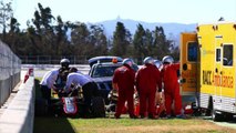 Fernando Alonso, en el hospital tras sufrir un accidente en Montmeló