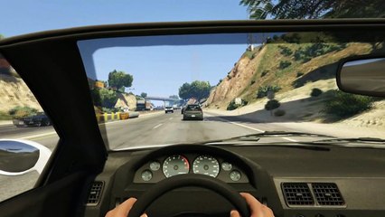 GTA V PS4 | Twenty Minutes Highway Drive In First Person Full Length