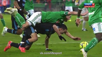 St Etienne 2 - 2 Marseille - Ligue 1 - Highlights - 22/02/2015