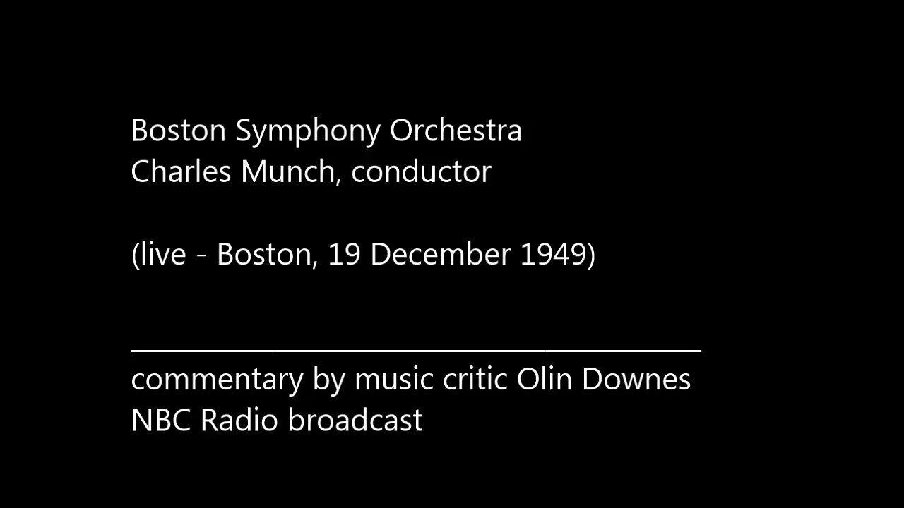 TCHAIKOVSKY Symphony No.6 (I-II) @ rehearsal - BSO, C.Munch, 1949 *remaster* [HQ]