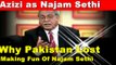 Azizi as Najam Sethi On Pakistan Defeat in World Cup 2015 Against India and West Indies