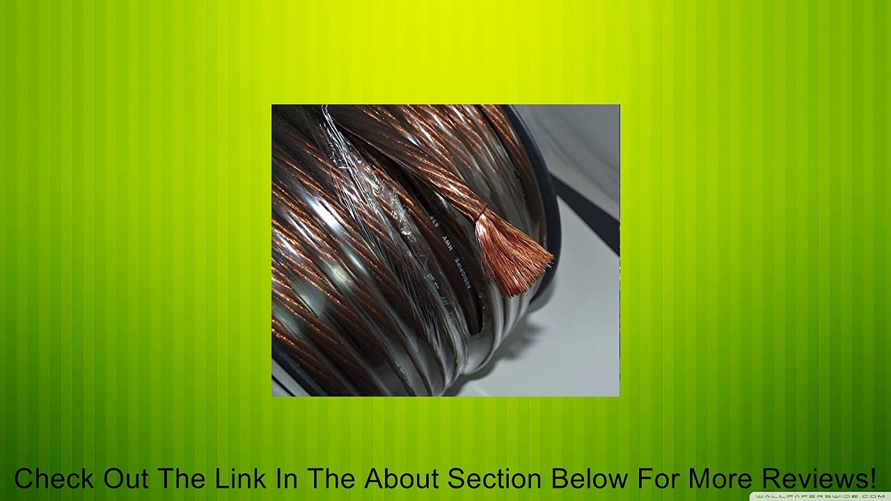 4 Gauge 25' BLACK and 25' RED Car Audio Power Ground Wire Cable 50' ft Total Review