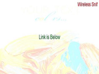 Wireless Snif Serial - Legit Download (2015)