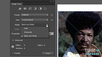 How to use image trace to make Tshirt illustrator CS6 DOLEMITE TEE