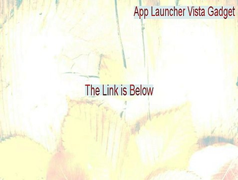 App Launcher Vista Gadget Key Gen [app launcher v3 sidebar gadget]