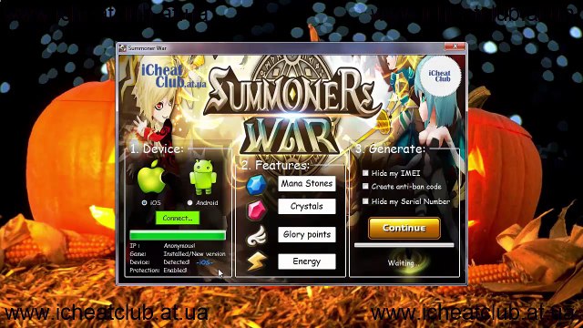 Summoners War Sky Arena Ressources Générateur 2015 | Pierres de Mana, Cristaux, Glory Points, de l'énergie français