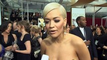 Oscars 2015: Nominee Rita Ora jokes about the rain