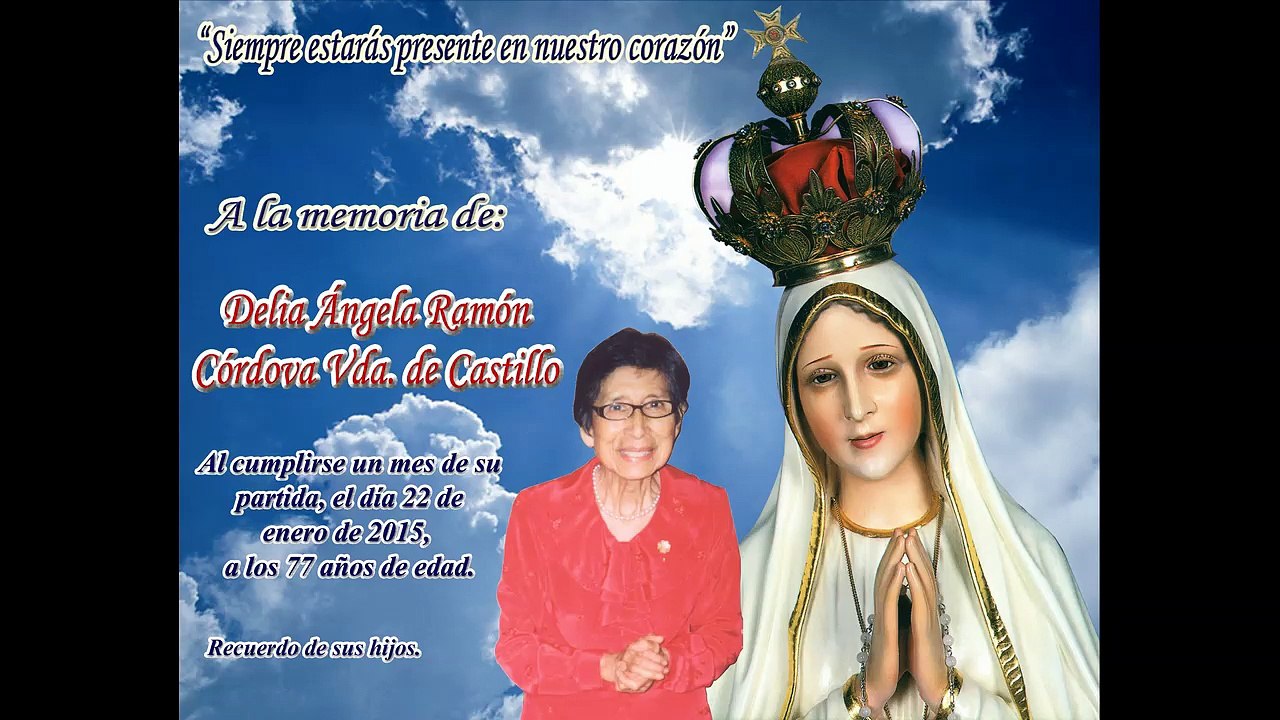 recuerdo misa del mes