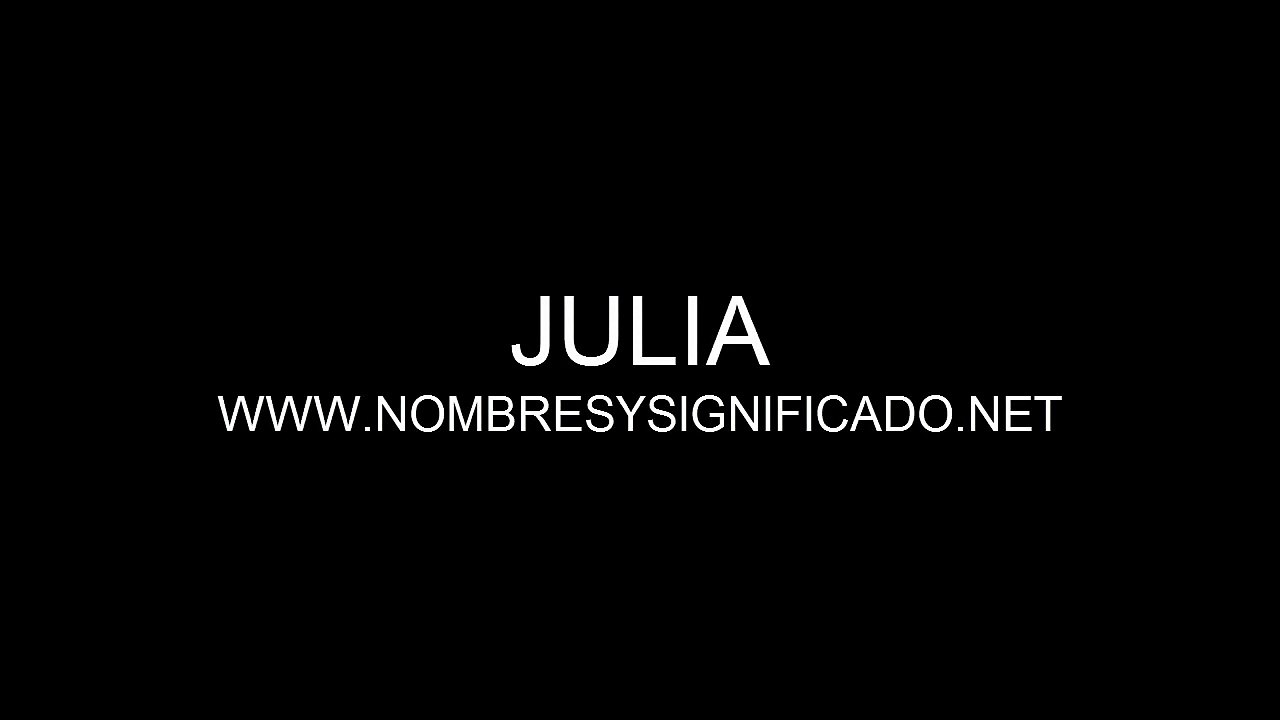 Julia - Significado del Nombre Julia