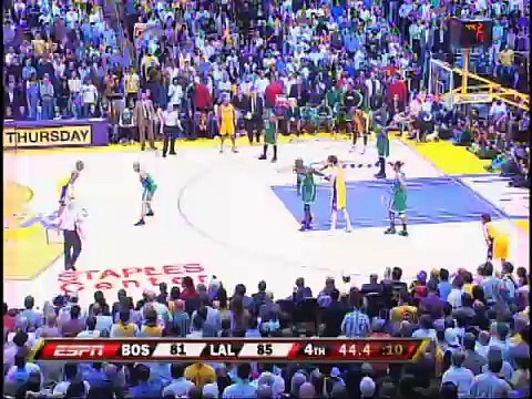 Kobe Bryant Fakes Out Ray Allen and Hits a Leaning Jumper