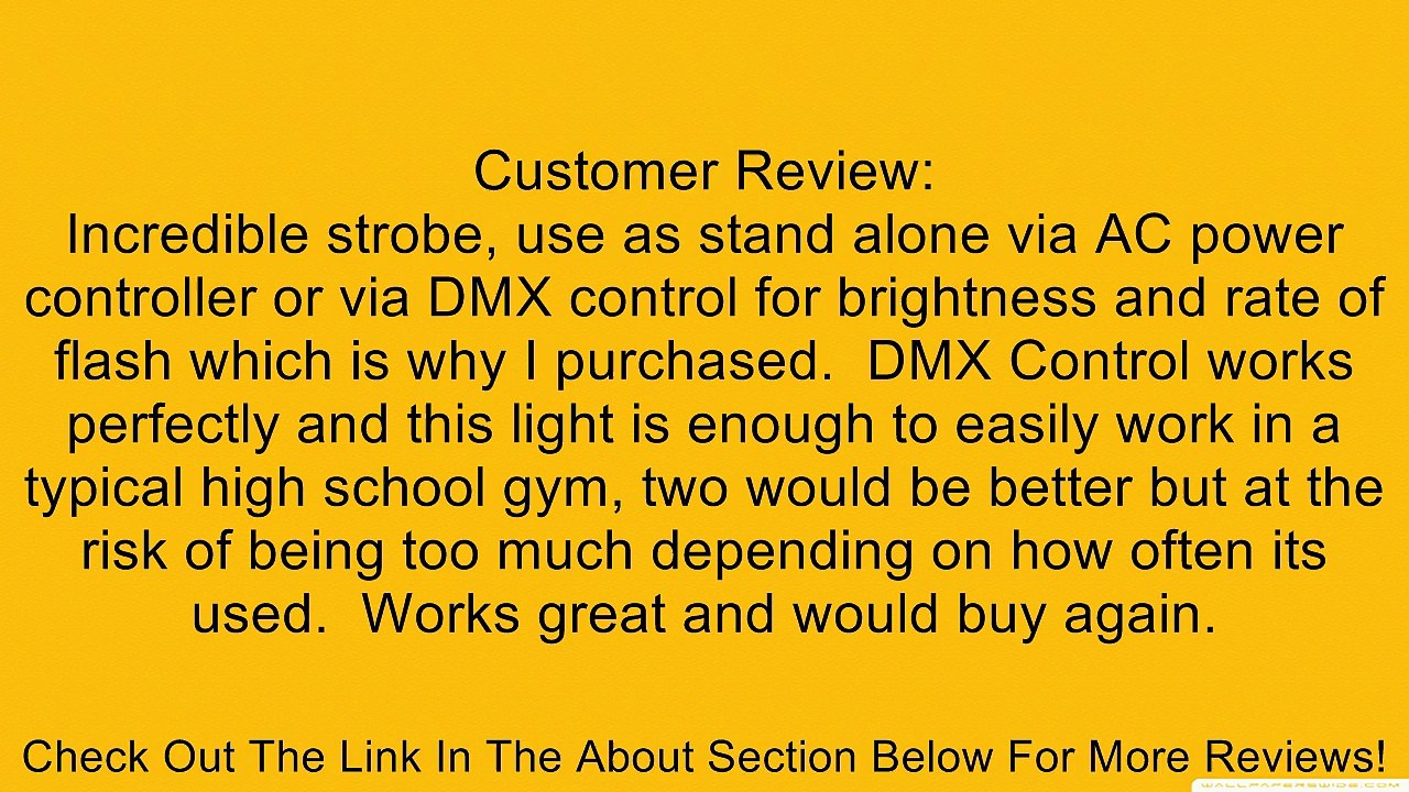 American Dj Mega Flash Dmx Dmx Controllable Strobe Light Review