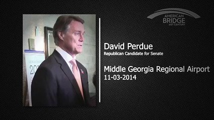 David Perdue, Middle Georgia Regional Airport, November 3rd, 2014
