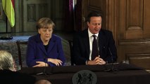 David Cameron and Chancellor Merkel Joint Press Conference