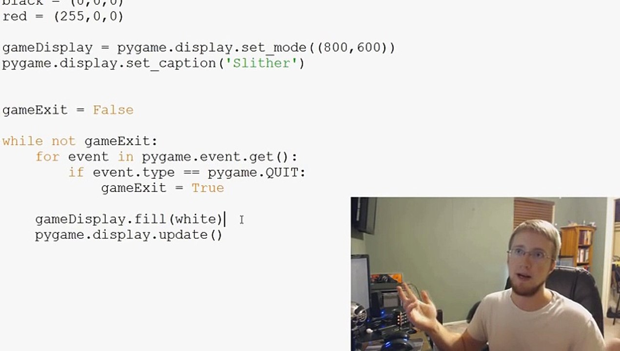 ---Pygame (Python Game Development) Tutorial - 6 - Draw Rect and Fill