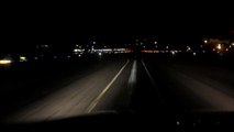 Citation V Jet - night landing on a short runway!