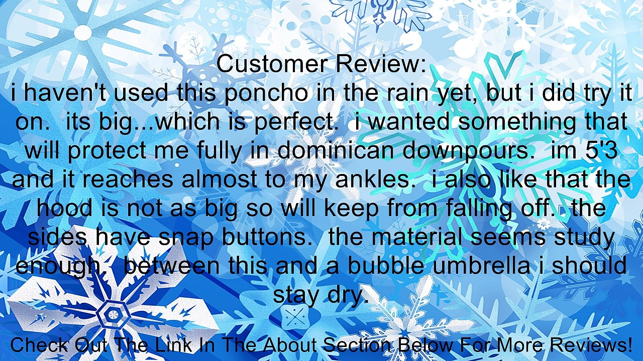 Totes Unisex Rain Poncho Review