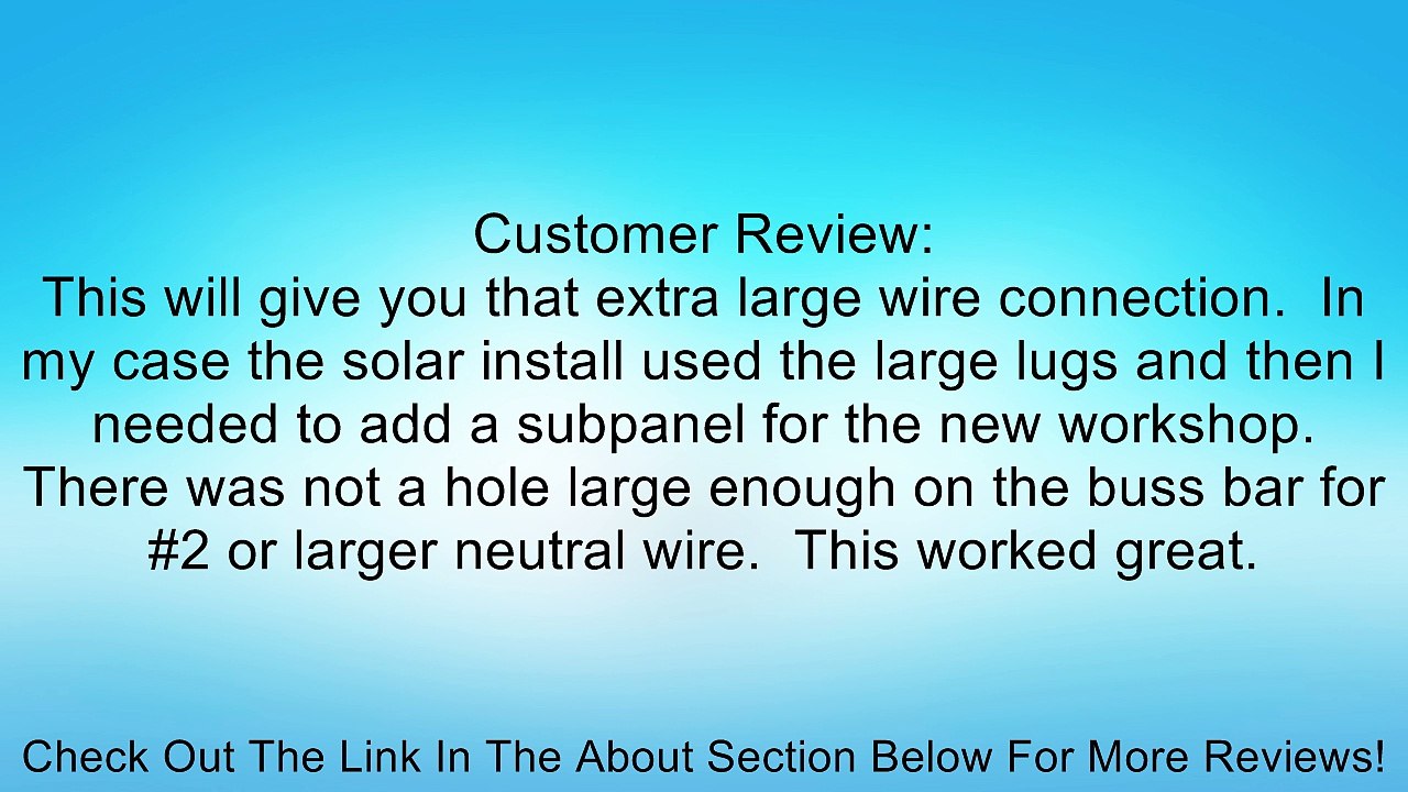 Siemens ECCS2 Ground Bar Lug Kit #6-250 MCM Review