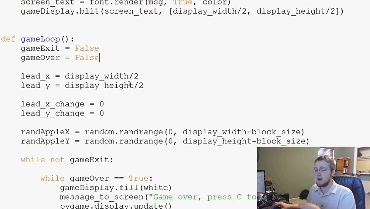 ---Pygame (Python Game Development) Tutorial - 17 - Eating the Apple -