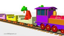 ABCD Alphabet Train song - 3D Animation Alphabet ABC Train Songs for children