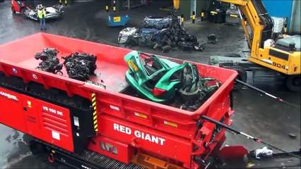 that machine eating a car lol